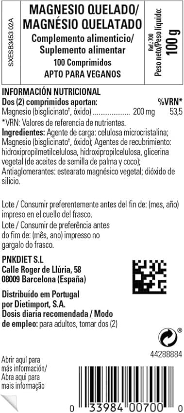 Detalle 2 de Solgar Magnesio Quelado 100 comprimidos 💊