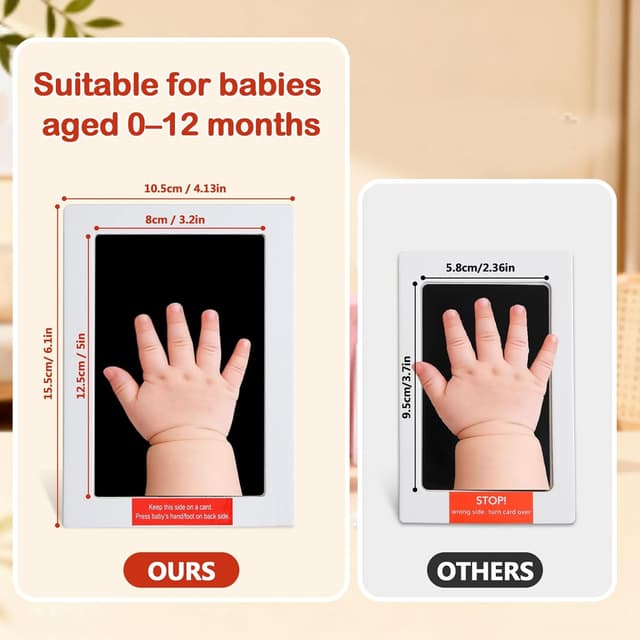 Detalle 2 de PewinGo Kit empreintes bébé XL, noir