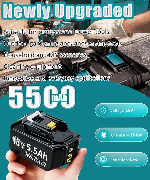 Thumbnail 3 de Bonadget Ersatzakku 4x 18V 5.5Ah