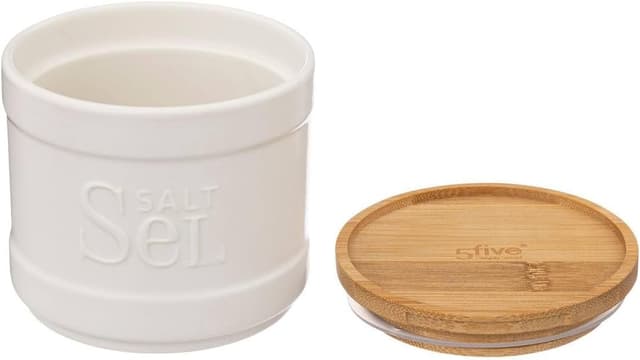 Thumbnail 1 de 5five Naturéo Salero de Cerámica Blanca 🧂