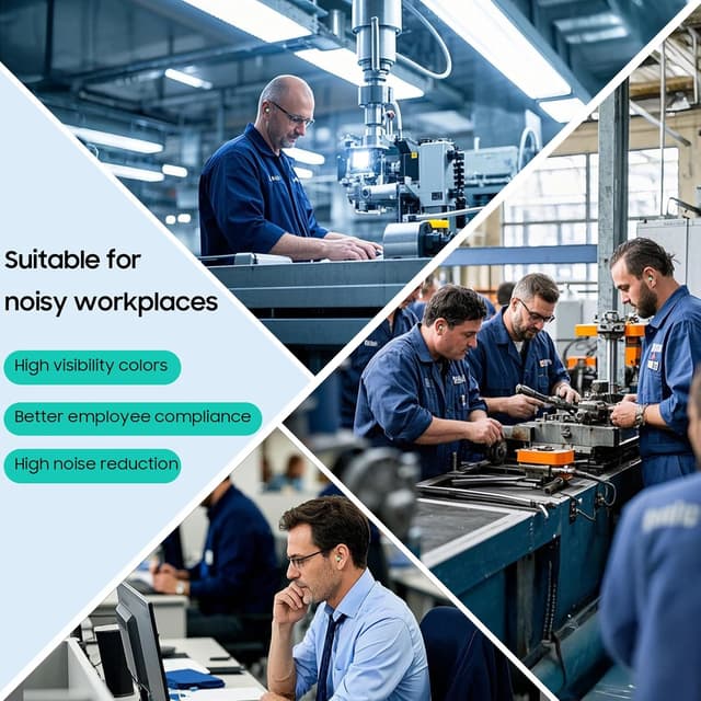 Detalle 2 de VeoryFly 200 Pairs Foam Ear Plugs (38dB SNR) with Travel Case