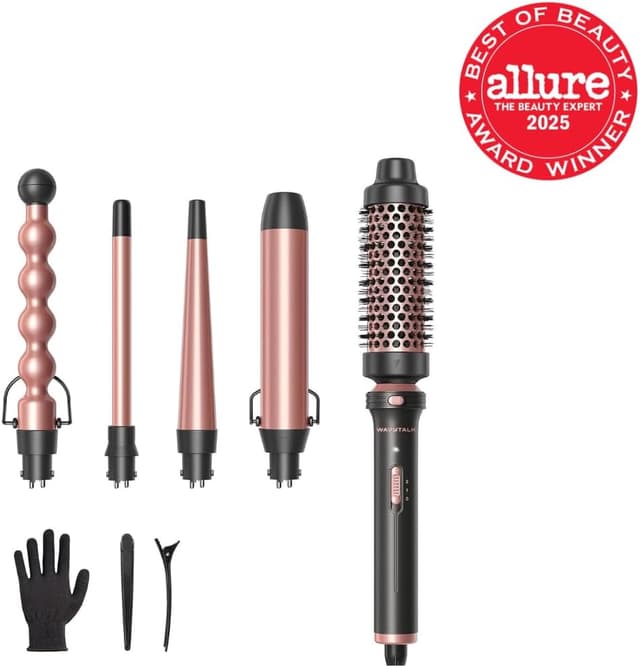Detalle 2 de Wavytalk 5 in 1 Curling Wand Set (Multi Curl) with Thermal Brush + 4 Interchangeable Ceramic Barrels (0.5–1.25 in)