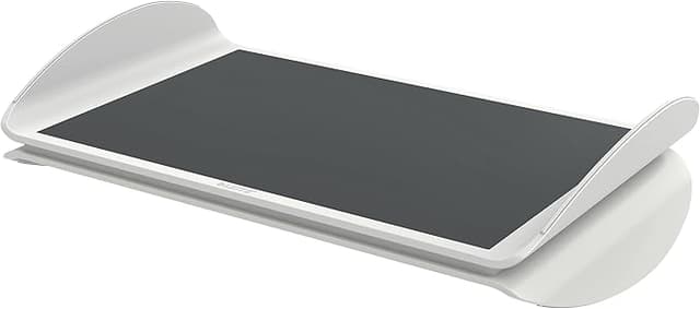 Detalle de Leitz Ergo Reposapiés Ergonómico Ajustable, Gris y Blanco🦶