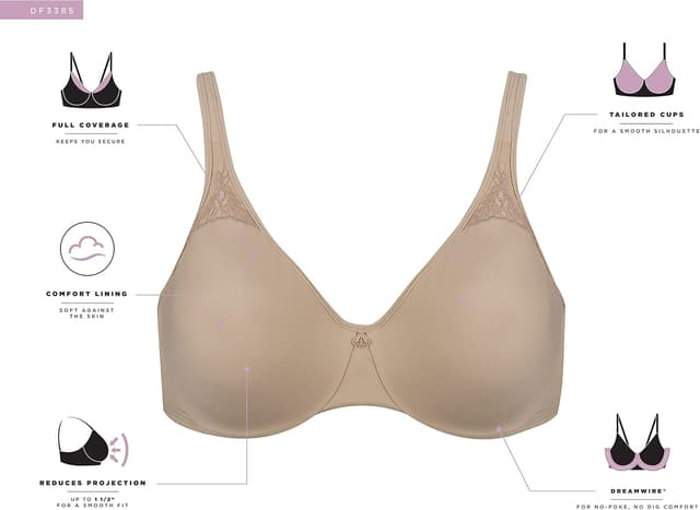 Detalle 2 de Bali Women’s Minimizer Bra (Passion for Comfort) with Seamless Cups