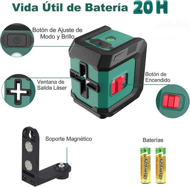 Thumbnail 6 de HYCHIKA Nivel Láser Autonivelante 15M