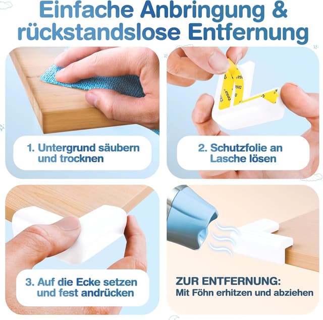 Thumbnail 5 de MUTKIND 20x Eckenschutz Baby Kantenschutz