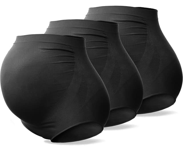 Detalle de SUNNYBUY Culotte de grossesse taille haute sans couture (M à 3XL) pour femme enceinte