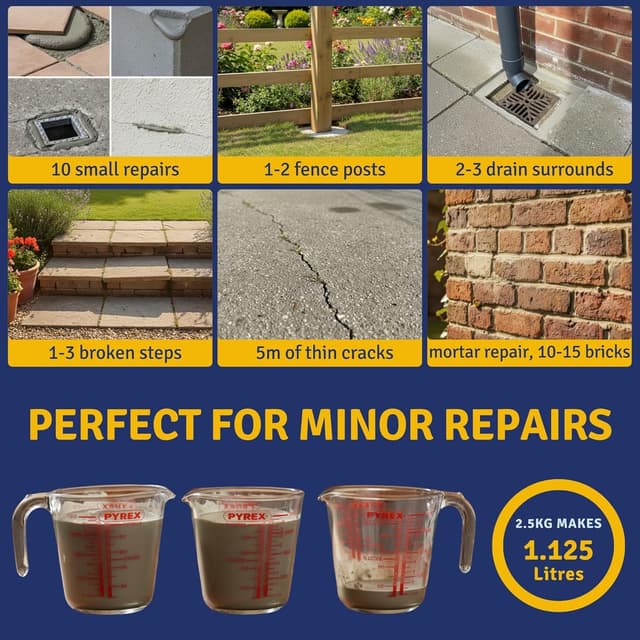 Thumbnail 3 de Cement Ready Mixed 2.5 kg rapid-setting kit