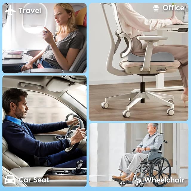 Thumbnail 6 de DmTown Memory Foam Seat Cushion for Tailbone Pain