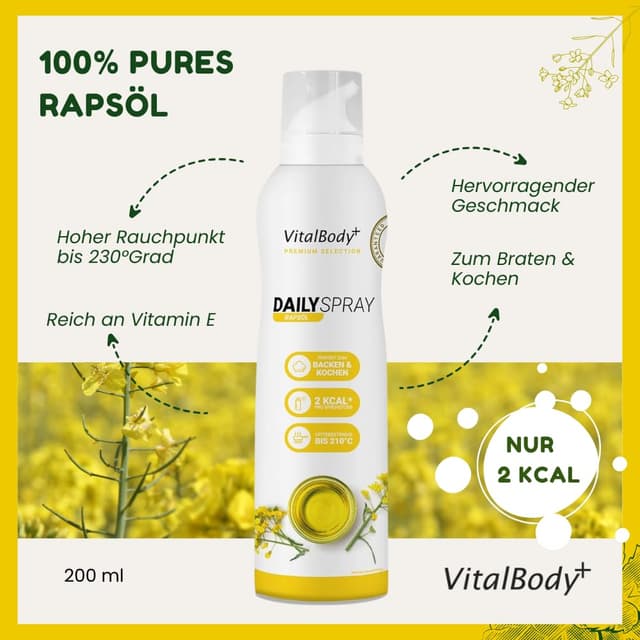 Thumbnail 3 de VitalBody+ DailySpray Rapsölspray 800 Portionen