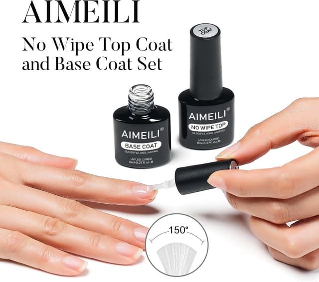 Thumbnail 1 de AIMEILI Base y Top Coat 2 x 8 ml