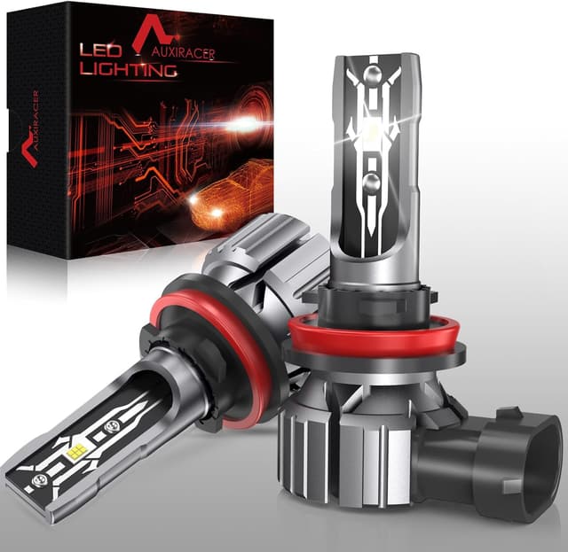 Detalle de Ampoules LED AUXIRACER H11/H9/H8 6500K 80W 30000LM (kit de 2) — Plug & Play