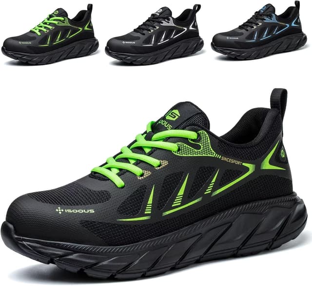 Detalle de ISOOUS Scarpe antinfortunistiche uomo/donna con punta in acciaio e suola in Kevlar