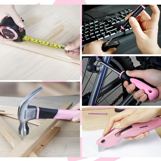 Thumbnail 2 de WORKPRO Caisse à Outils Pink Rose 106 Pièces