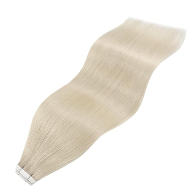 Thumbnail 6 de YoungSee Tape-in Extensions Echthaar Platinblond, 60 cm (60A) – 50 g