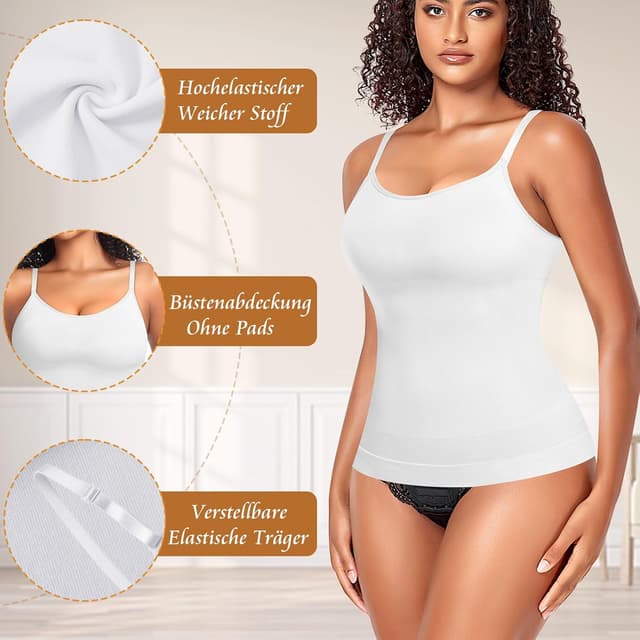 Detalle de YARRCO Shape Unterhemd Tanktop fürs Bauchweg