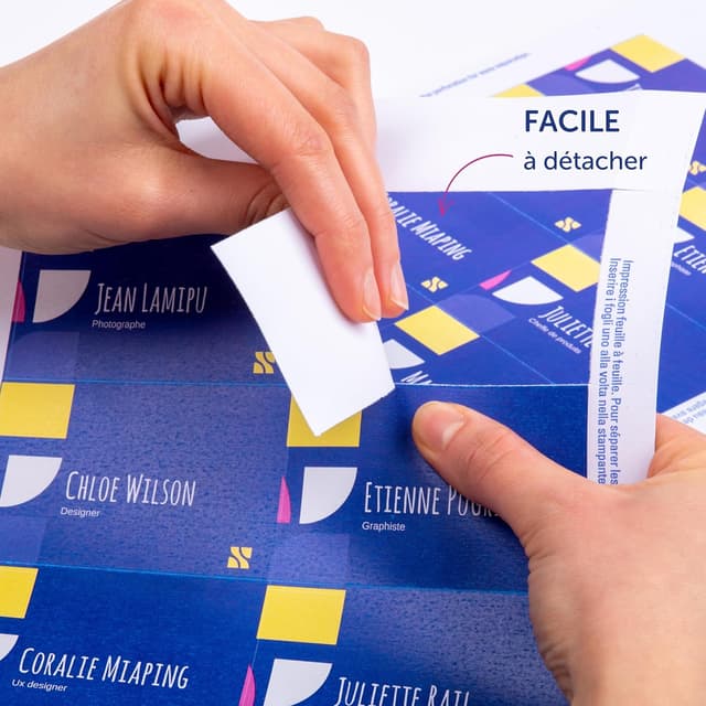 Thumbnail 5 de Avery 200 inserts badges 86x55 mm