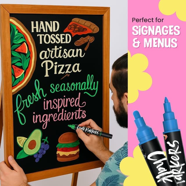 Detalle de Chalkola Dual Tip liquid chalk pens 30 pack