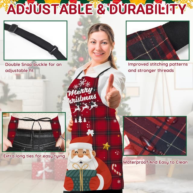 Thumbnail 3 de FunChaos 4 pièces tabliers de Noël