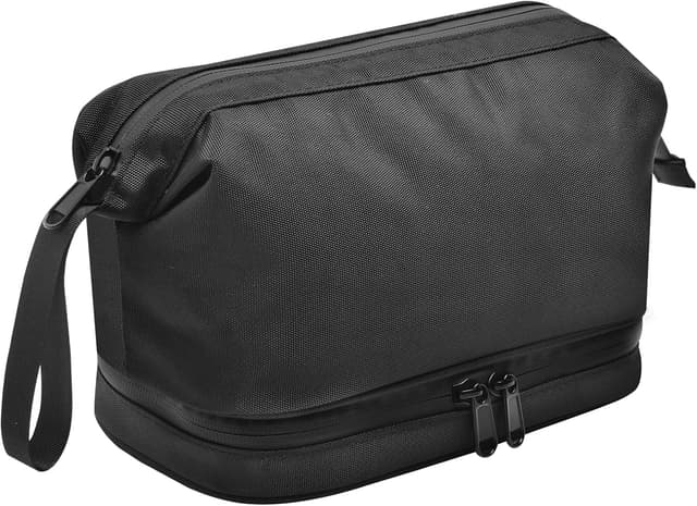 Imagen de Lermende Kulturbeutel für Herren – wasserdichte Reisekulturtasche mit Trocken-/Nasstasche (Schwarz) en OfertitasTOP