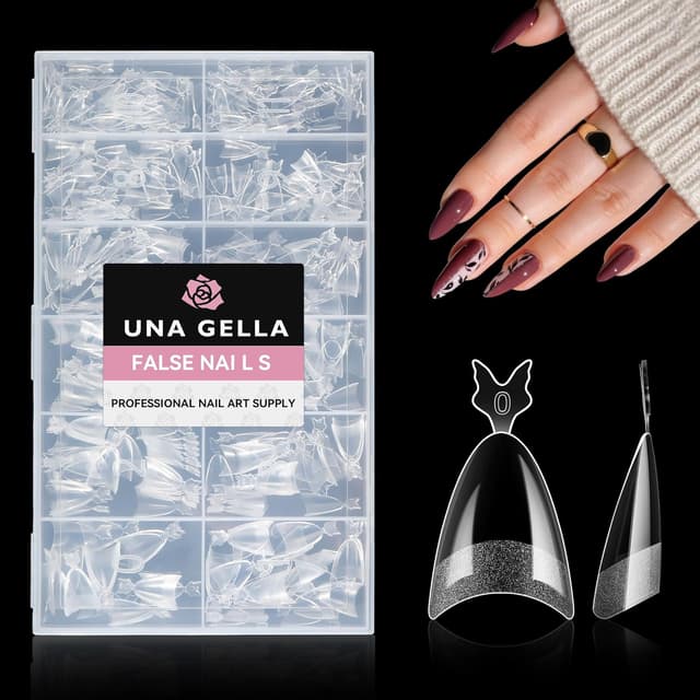 Imagen de UNA GELLA Almond Nail Tips 312pcs en OfertitasTOP