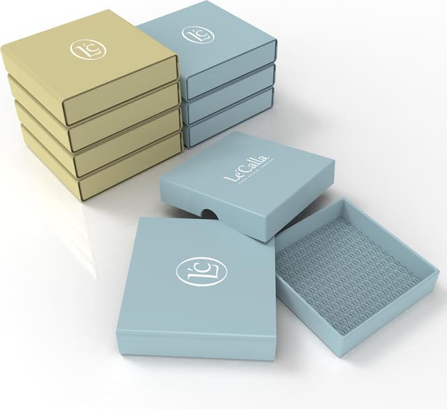 Detalle de LeCalla 925 Sterling-Silber filigrane Creolen mit Click-Top-Verschluss (antik oxidiert)