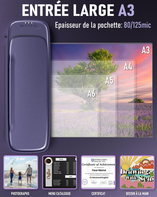Thumbnail 6 de Ablemark Plastifieuse A3 laminage rapide