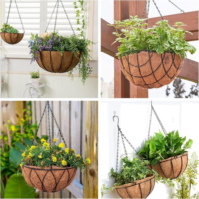 Thumbnail 1 de hifrom Kokoseinlage Ø30 cm 2 Stück für Blumenampeln