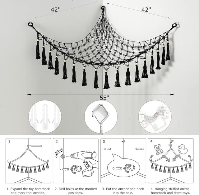 Thumbnail 6 de Hamac en peluche pour animaux avec filet de rangement