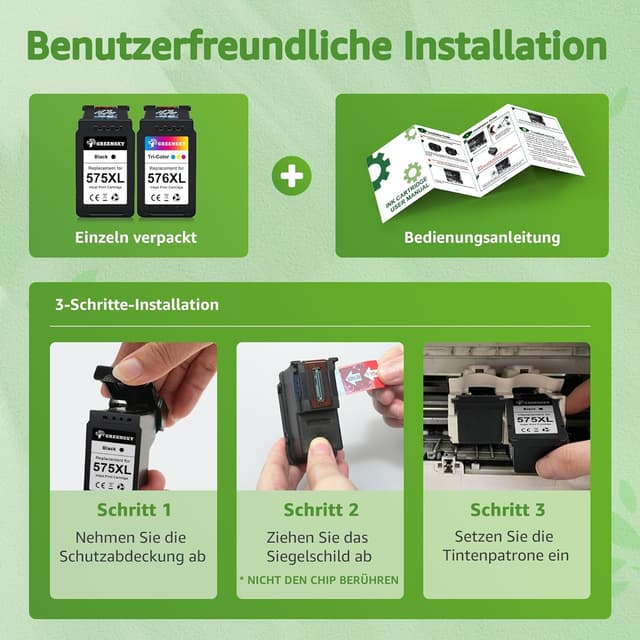 Thumbnail 4 de GREENSKY 575XL 576XL Druckerpatronen 450 Seiten