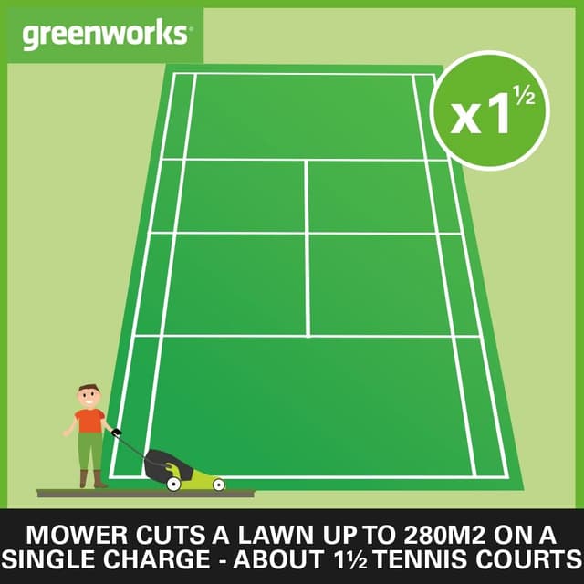 Detalle 2 de Greenworks Tools Tosaerba elettrico 24V 33 cm 30L