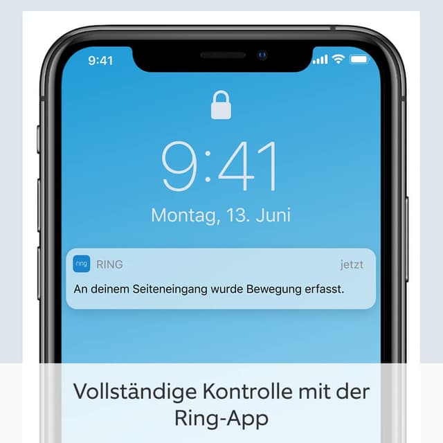 Detalle 2 de Ring Spotlight Cam Plus Solar – 1080p-HD-Außenkamera mit LED-Spotlights, Gegensprechen, Sirene und Nachtsicht in Farbe