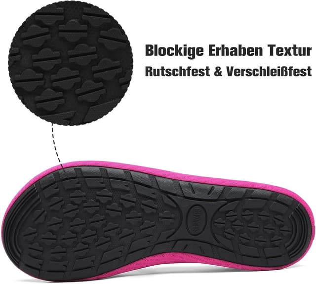 Detalle de SAGUARO Chaussures aquatiques homme/femme GR.36-47 – souples, respirantes et faciles à enfiler