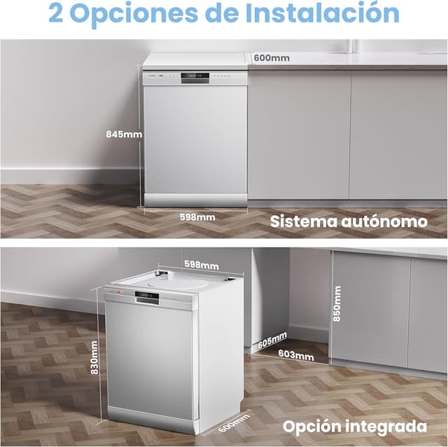 Thumbnail 4 de Comfee CDWPF1201PW-WE-EU Lavavajillas 60 cm