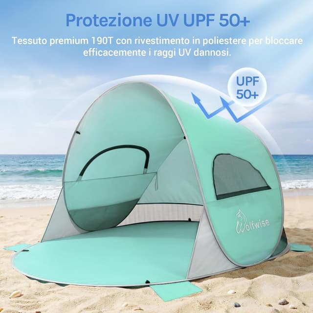 Detalle 2 de Wolfwise tenda pop up UPF 50+ 1,9 kg