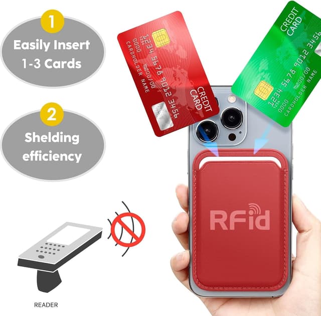 Detalle de WALLFID Porte-cartes MagSafe 3 cartes