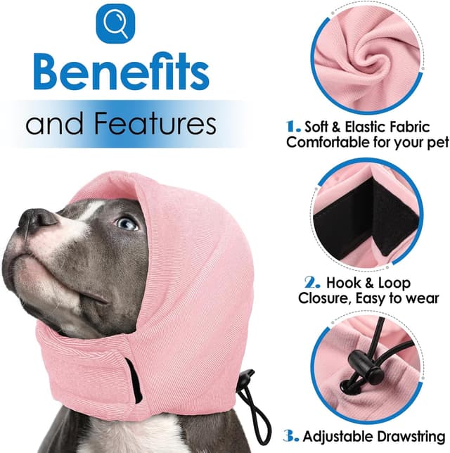 Thumbnail 1 de AOFITEE Dog Calming Hoodie Ear Wraps