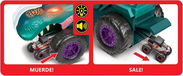 Thumbnail 2 de Hot Wheels Monster Trucks Mega Wrex: Mastica coches 🚙