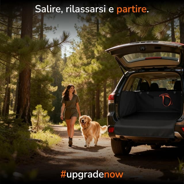 Thumbnail 6 de Upgrade4cars telo bagagliaio per cani universale impermeabile e antiscivolo con protezione laterale
