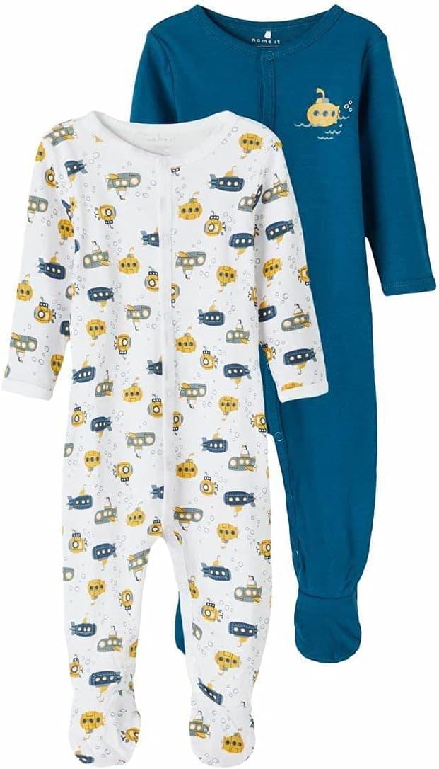 Detalle de NAME IT Schlafstrampler-Set für Babys (Doppelpack)