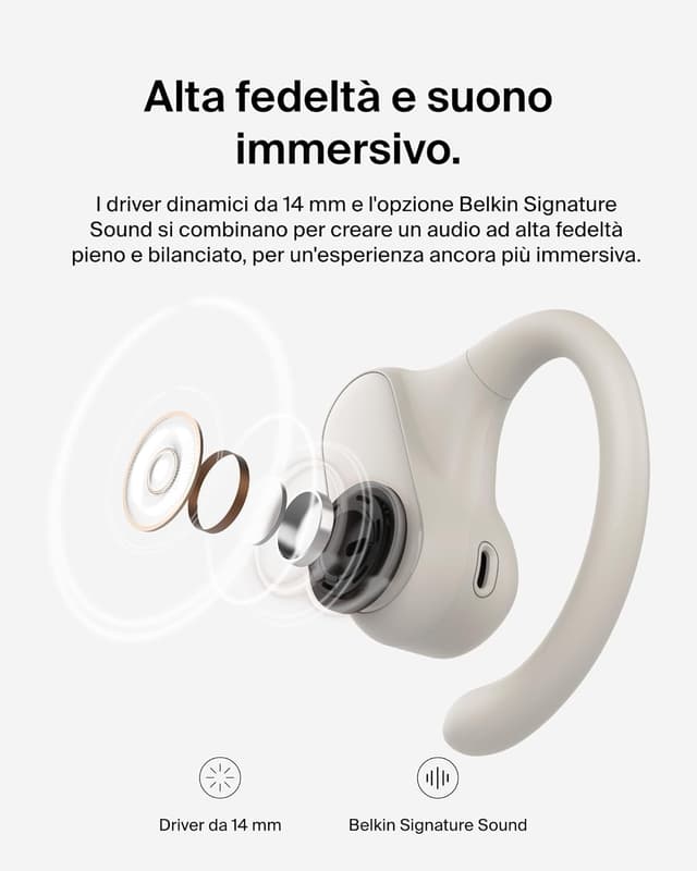 Thumbnail 5 de Belkin SoundForm ClearFit Auricolari Open-Ear