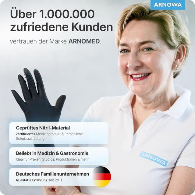 Thumbnail 5 de ARNOMED Nitrilhandschuhe L 100 Stück