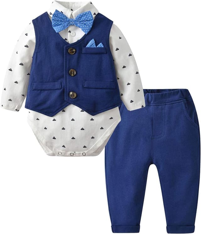 Imagen de famuka Baby Boy 3 Piece Formal Outfit en OfertitasTOP
