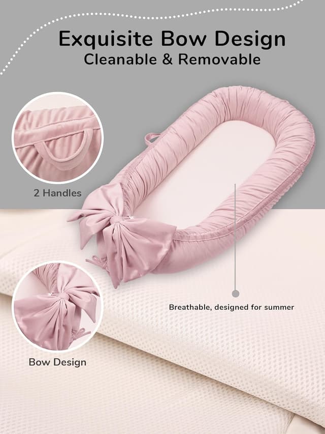 Detalle 2 de EAQ Babynest Nestchen 36×26×10 cm