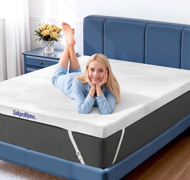 Detalle de SakuraHome Matratzentopper 140x200 cm Memory-Schaum