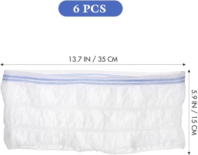 Detalle de Artibetter Net Pants for Incontinence Pads (6-pack) – Large reusable mesh brief covers for daily use, travel, blue