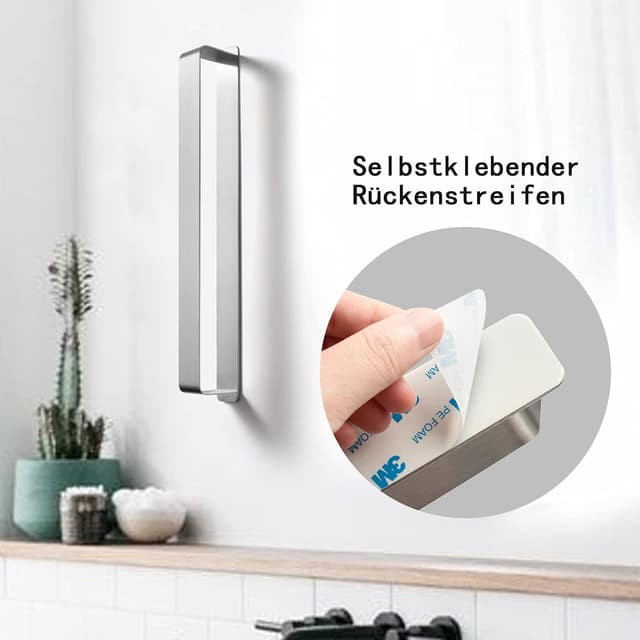 Detalle 2 de Handtuchhalter ohne Bohren 42 cm Edelstahl