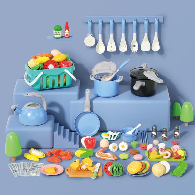 Thumbnail 2 de 130Pcs Kitchen Playset for Toddlers