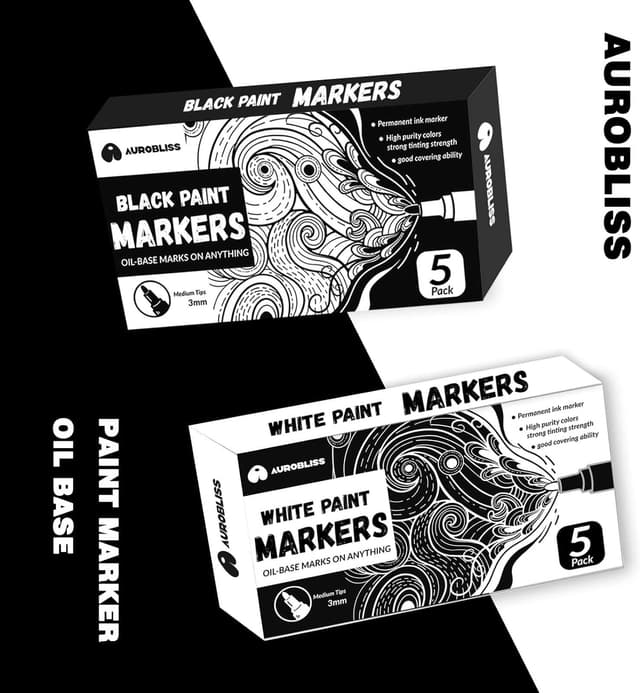 Thumbnail 4 de Aurobliss Lackmarker Weiß 2-3MM 🎨