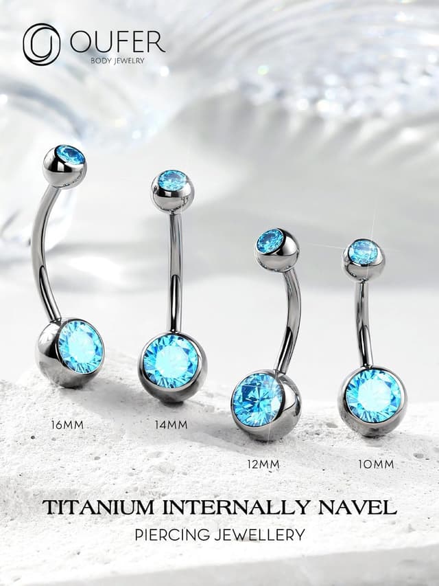 Thumbnail 2 de OUFER Bijou nombril Titanium 14G 10–16 mm